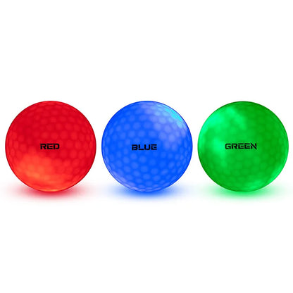 LED Light Up Golf Balls w/ 3-Layer Construction