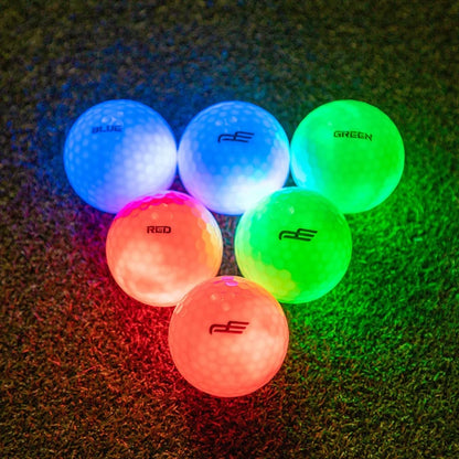 LED Light Up Golf Balls w/ 3-Layer Construction